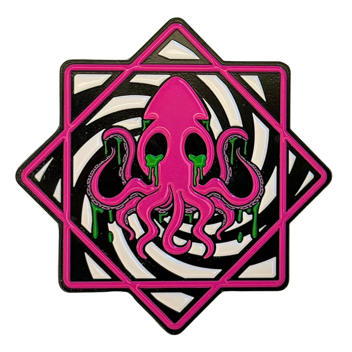 Trippy Squid Spinning Pin