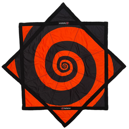Green & Orange Spiral Flowstar (UV-REACTIVE) 20"