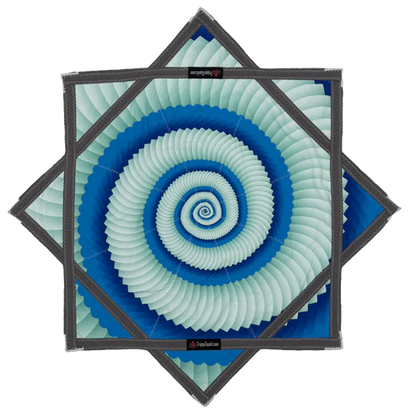 Orange & White Spiral Flowstar (UV-Reactive) 26"