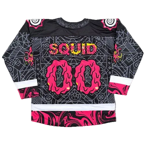 Trippy Squid Hockey Jersey (Full Embroidered)