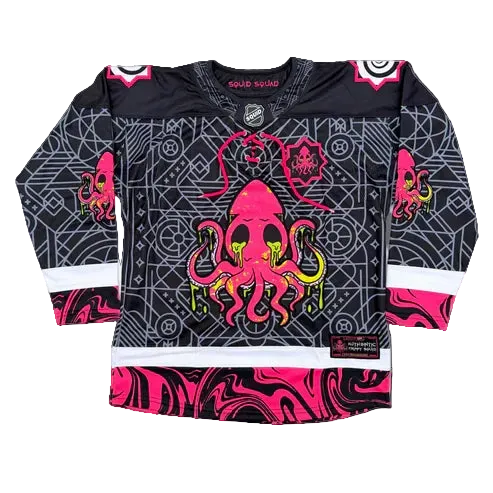 Trippy Squid Hockey Jersey (Full Embroidered)