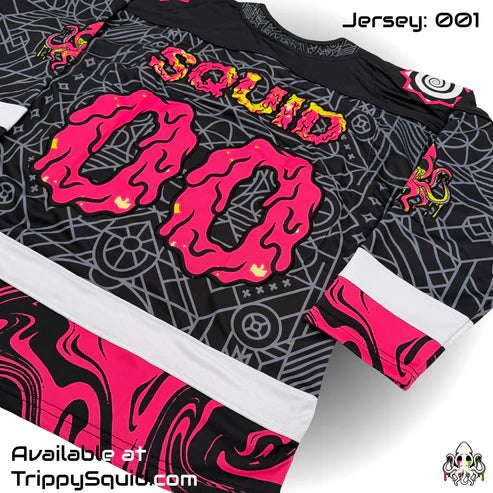 Trippy Squid Hockey Jersey (Full Embroidered)