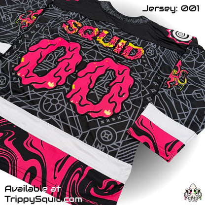 Trippy Squid Hockey Jersey (Full Embroidered)