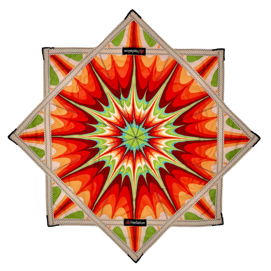 Hippie Tie Dye Flowstar (Non-UV) 26"